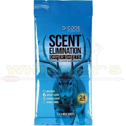 Code blue scents dryer sheets - scents,